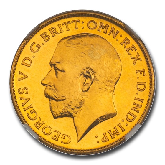 1911 Great Britain Gold Half-Sovereign George V PF-64 NGC 1911 Great Britain Gold Half-Sovereign George V PF-64 NGC